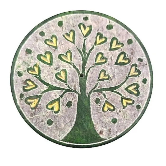 Wierookhouder levensboom met hartjes