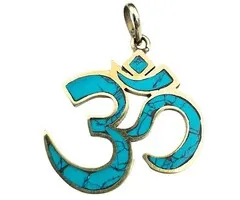 Tibet Ohm hanger turkoois