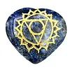 Lapis Lazuli met Keelchakra Symbool