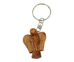 Sleutelhanger houten engel
