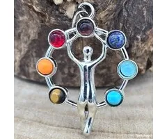 Chakra Hanger - Metaal & Halfedelstenen