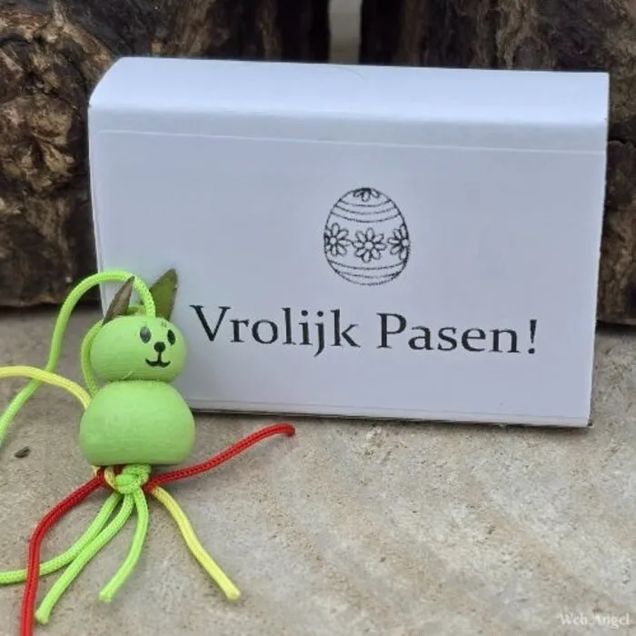 Wensdoosje - Pasen met Paashaas Gelukshanger