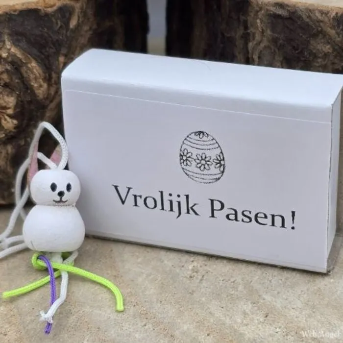 Wensdoosje - Pasen met Paashaas Gelukshanger