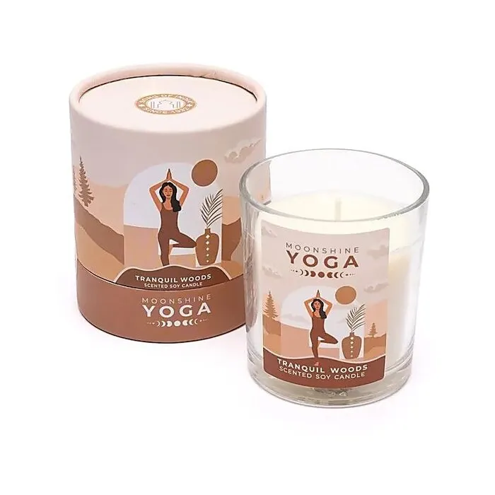 Moonshine Yoga soja geurkaars Tranquil Woods - groot