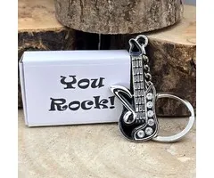 Wensdoosje – You Rock! | Sleutelhanger met Gitaar