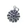 Zilveren Lotus Hanger met Spirituele Symbolen – 925 Sterling Zilver.