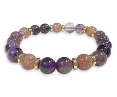 Super Seven & Gold armband 8 mm