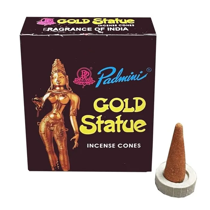 Padmini Gold Statue wierook kegeltjes