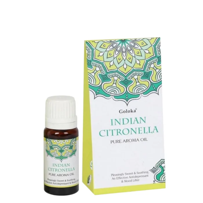 Indian Citronella geurolie van Goloka. Fris, zomers en insectenwerend.