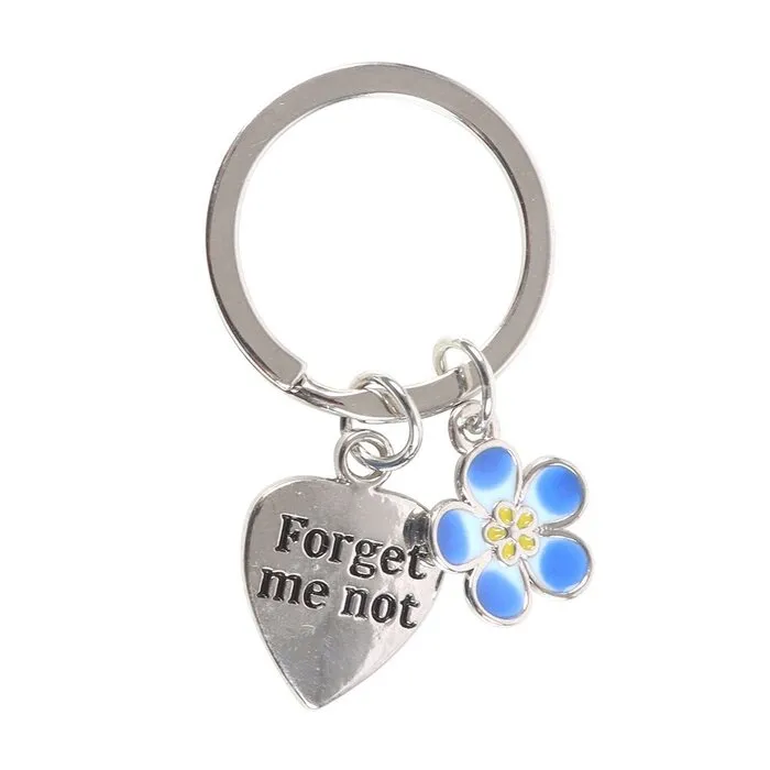 Sleutelhanger forget me not - met kaartje