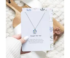 Vergeet mij nietje collier