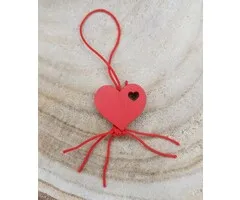 Gelukshanger hartje in hart 10 stuks