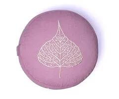 Meditatiekussen lila bodhiblad biokatoen