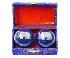 Meridiaankogels olifant blauw 3,5 cm