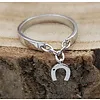 Ring zilver met hoefijzer maat 8