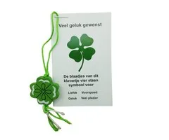 Klaver vier op kaartje