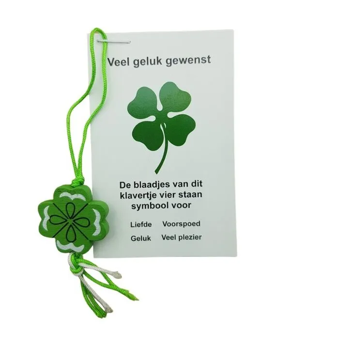 Klaver vier op kaartje