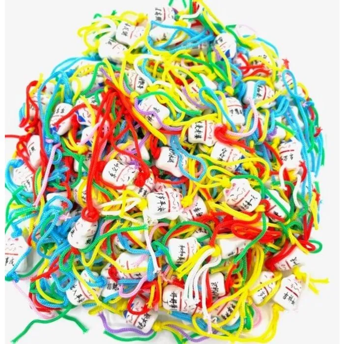 Lucky Cat porseleinen gelukshanger met kaartje