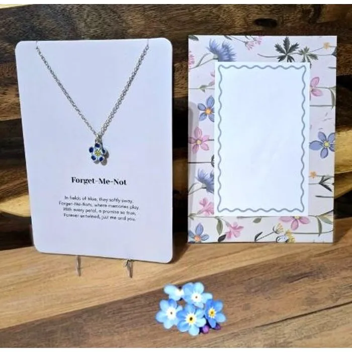Vergeet mij nietje collier