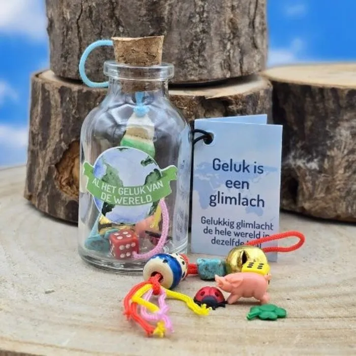 Flesje vol met geluk