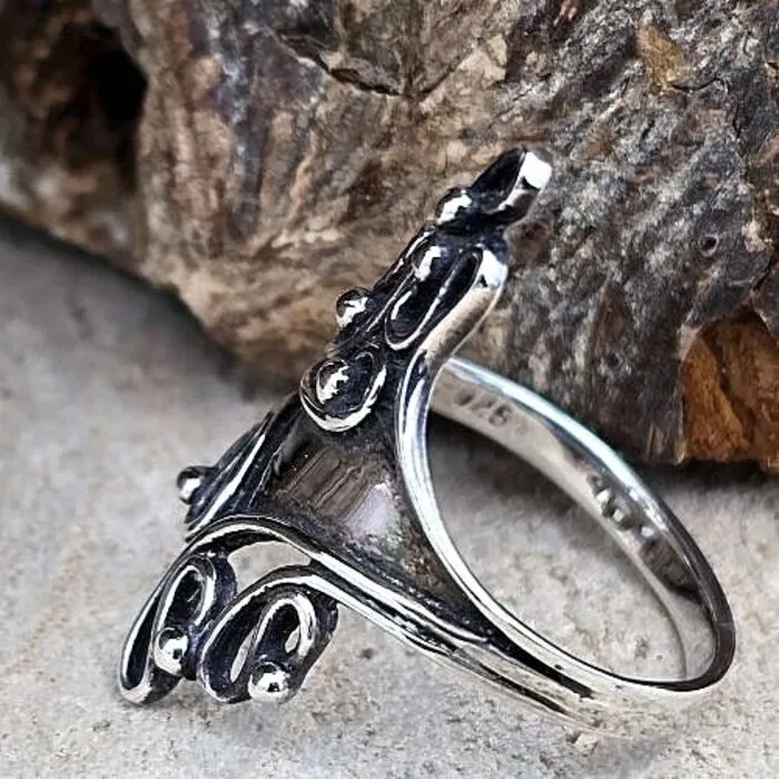 Vintage Sterling Zilveren Ring – Maat US 6,5