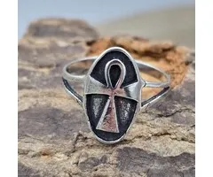Ring met Zilveren Ankh – Maat 9
