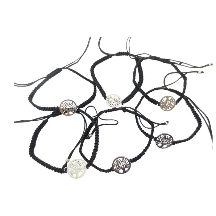 Armbandje met levensboom verstelbaar met kaartje