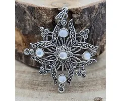 Hanger met marcasiet met maansteen