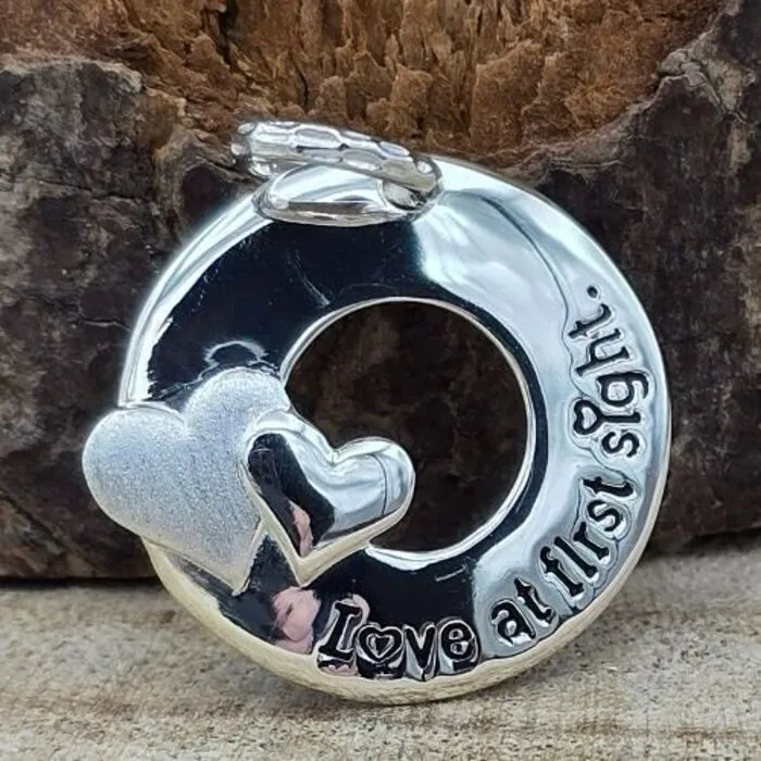 Hanger zilver Love at first sight