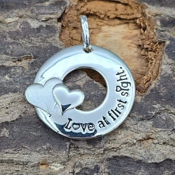 Hanger zilver Love at first sight