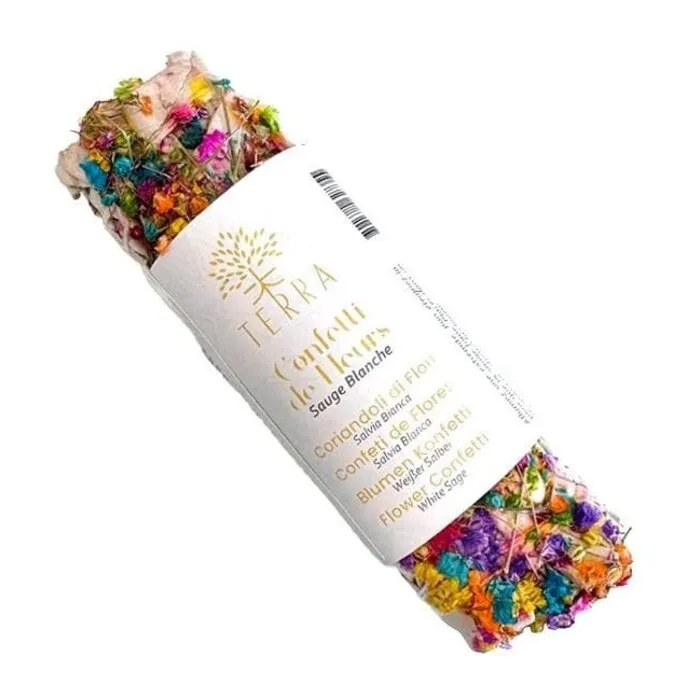 White Sage & Flower Confetti Smudge