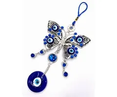 Blauwe Boze Oog Hanger Vlinder Groot