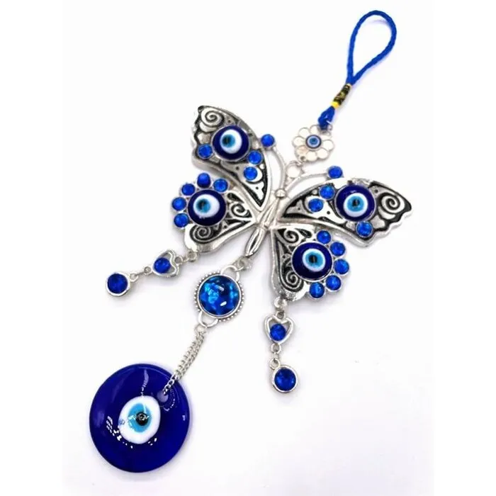 Blauwe Boze Oog Hanger Vlinder Groot