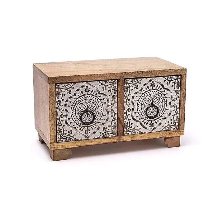 Ladenkastje Mangohout met Mandala -  Spirituele Decoratie