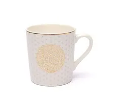 Koffiekop flower of life wit/goud
