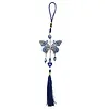 Blauwe Boze Oog Hanger met Vlinder