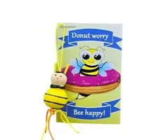 Donut worry Bee happy – Kaartje met Grote Bij
