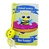 Donut worry Bee happy – Kaartje met Houten Smiley