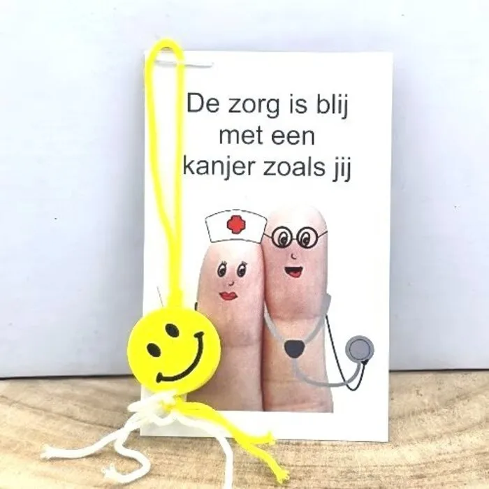 De zorg is blij met een kanjer zoals jij – Kaartje & Smiley