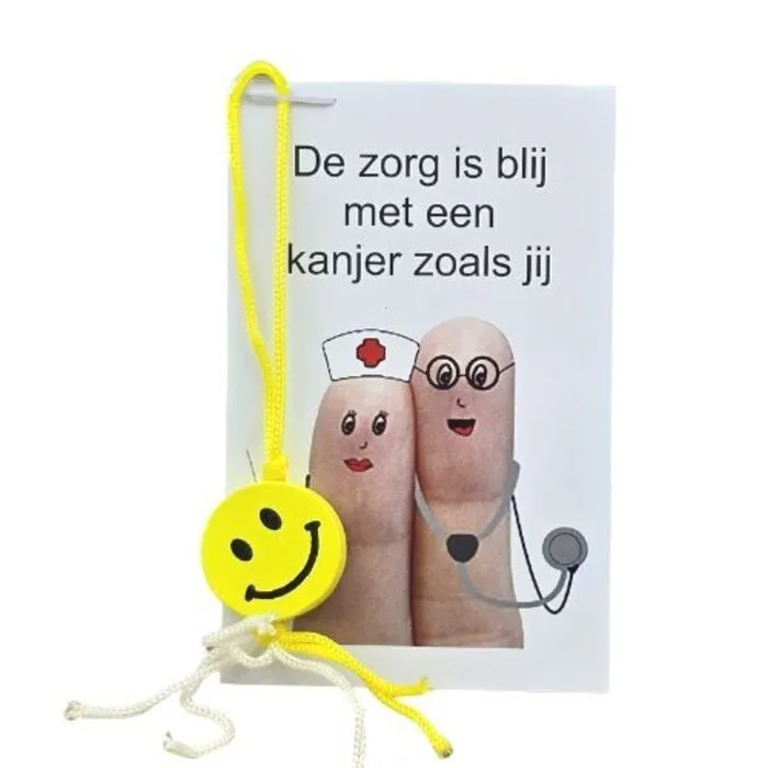 De zorg is blij met een kanjer zoals jij – Kaartje & Smiley