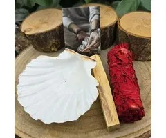Dragonsblood Smudge Pakket met St. Jacobsschelp