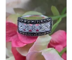 Zilveren ring Shine