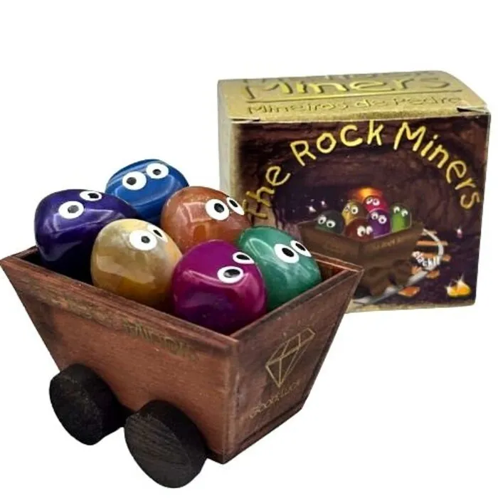 Mijnkar met 6 mijnwerkers