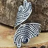 Verstelbare Ring "Tribal" Maat 6 tot 8