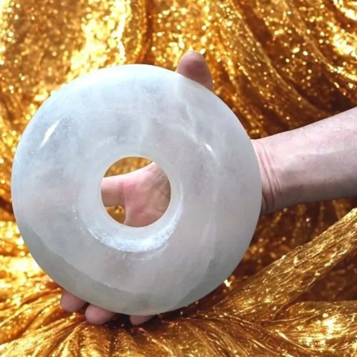 Seleniet decoratie donut XXL 18 - 19cm