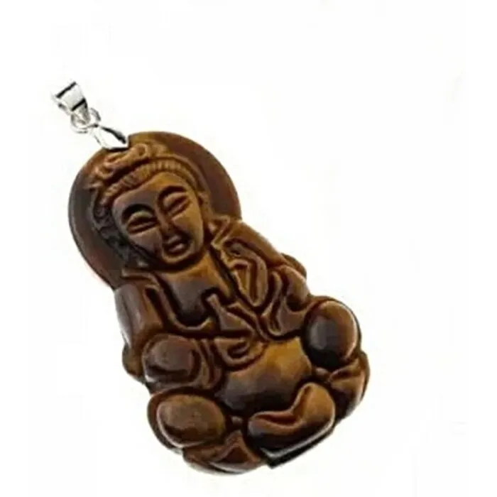 Hanger Kwan Yin edelsteen tijgeroog