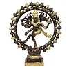 Shiva Nataraja messing 2-kleurig 27 cm