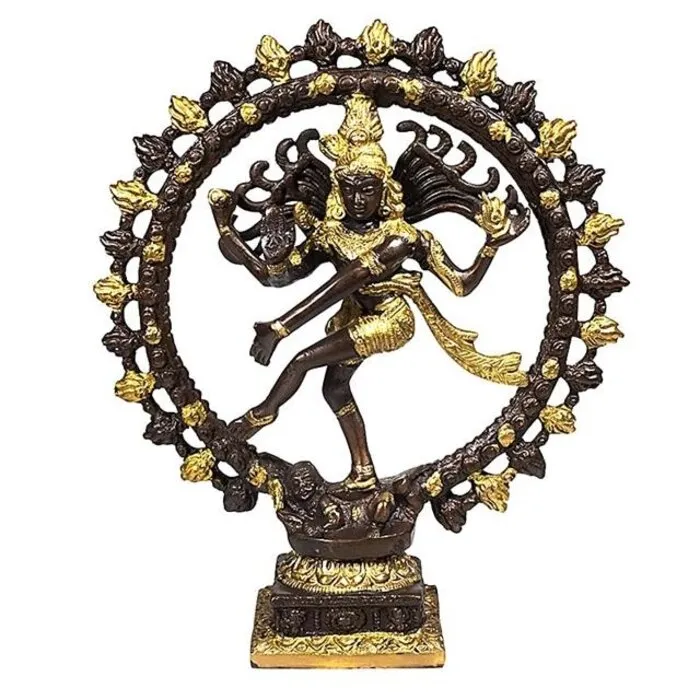 Shiva Nataraja messing 2-kleurig 27 cm
