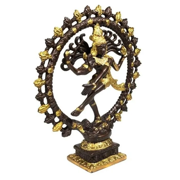 Shiva Nataraja messing 2-kleurig 27 cm