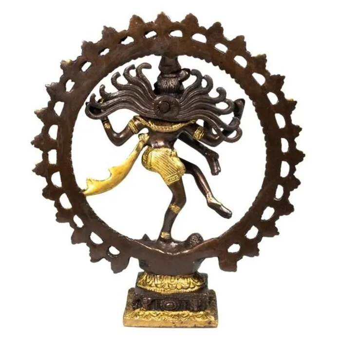 Shiva Nataraja messing 2-kleurig 27 cm